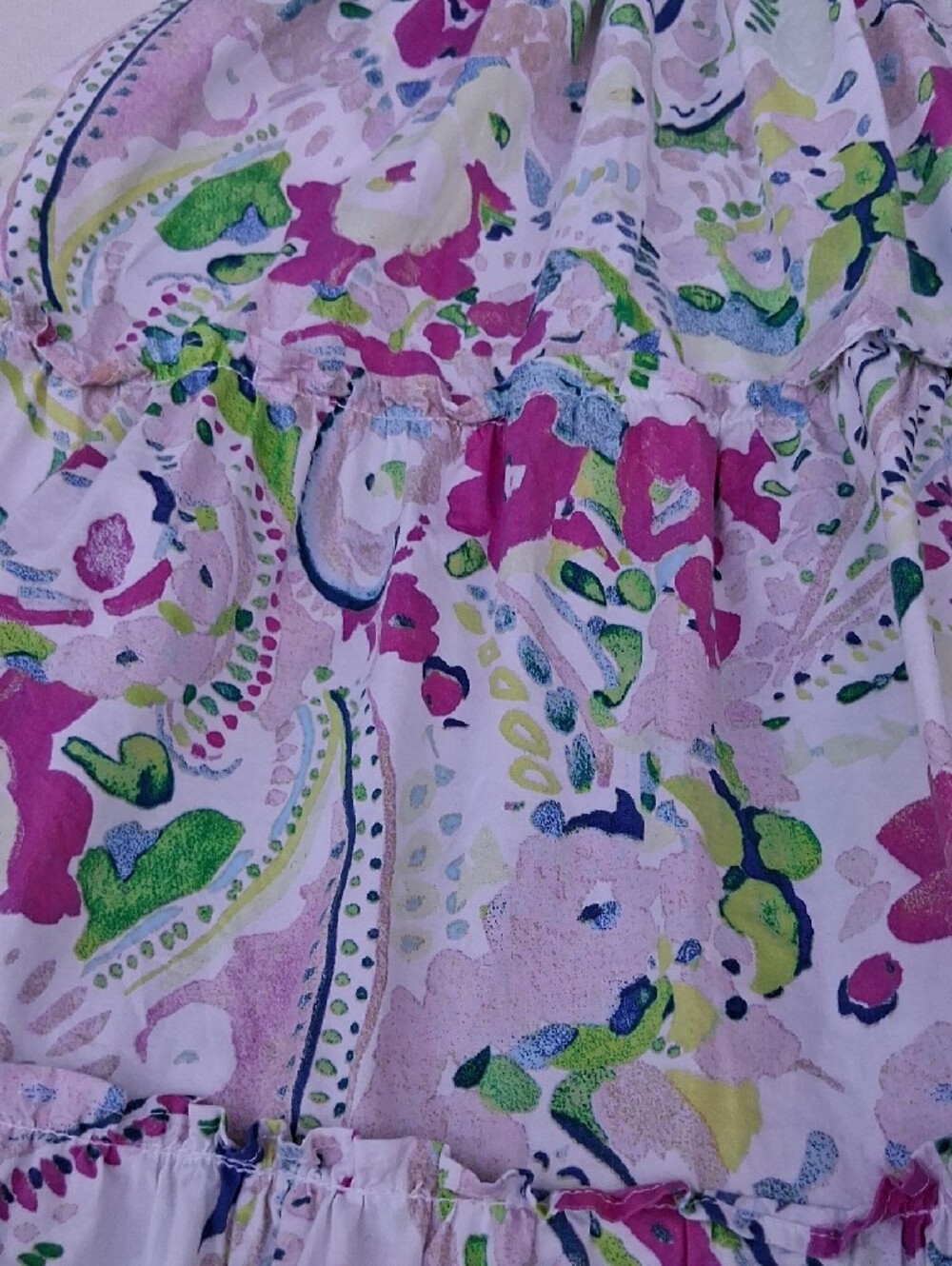 crown & ivy Pink and Green Floral Tiered Maxi Sundress - Picture 15 of 16